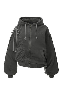 Whisper zip - up hoodie - threetimes