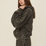 Whisper zip - up hoodie - threetimes