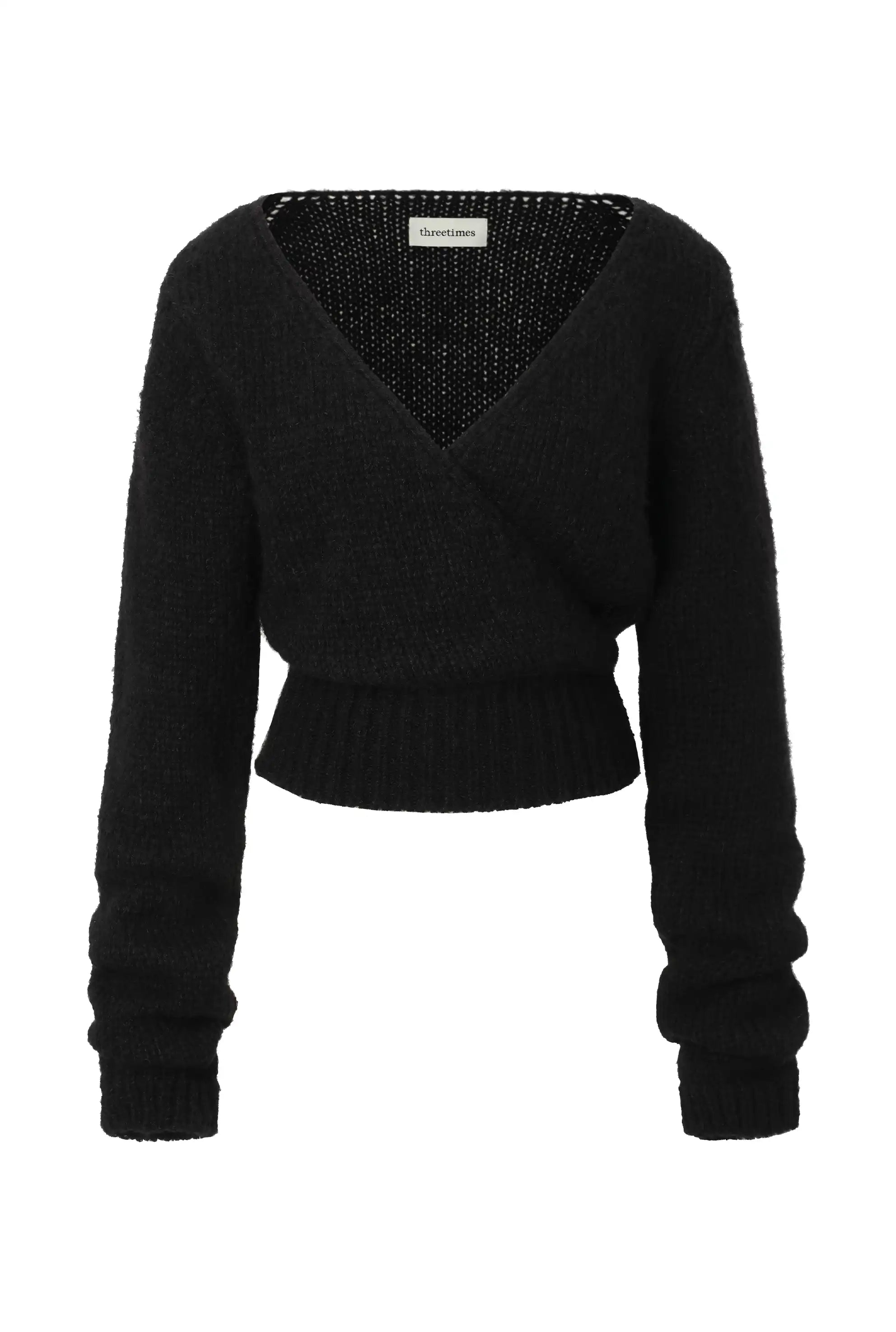 Wrap knit top - threetimes