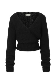 Wrap knit top - threetimes